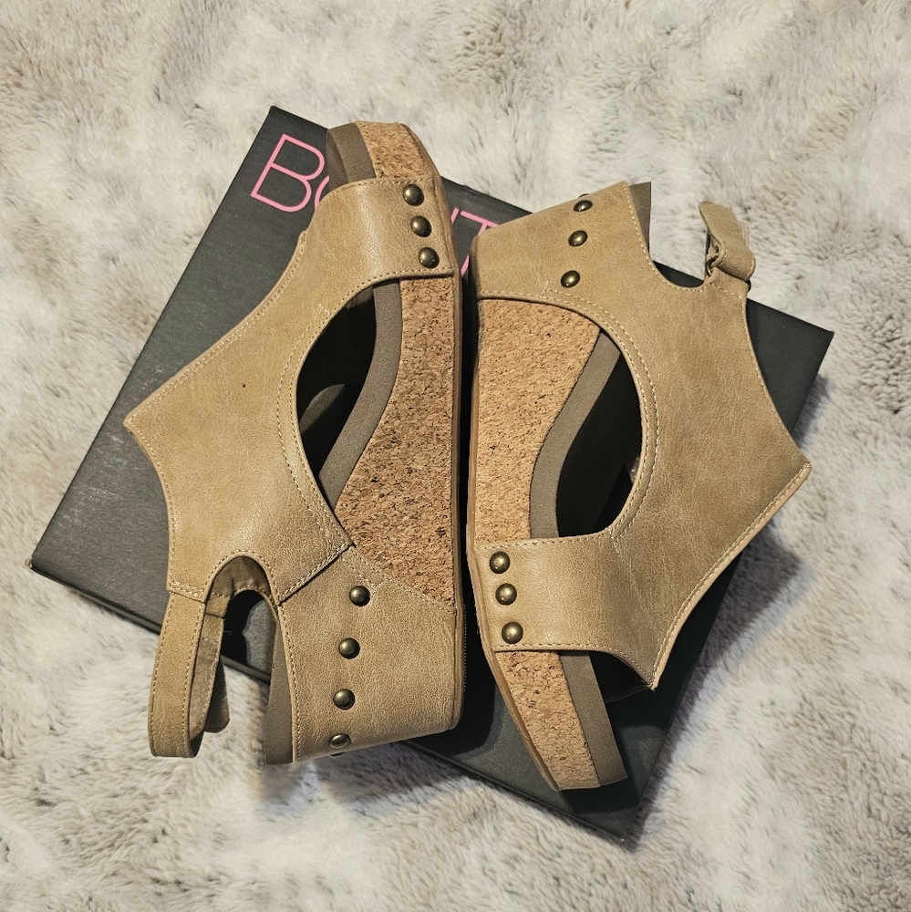 Taupe Wedges